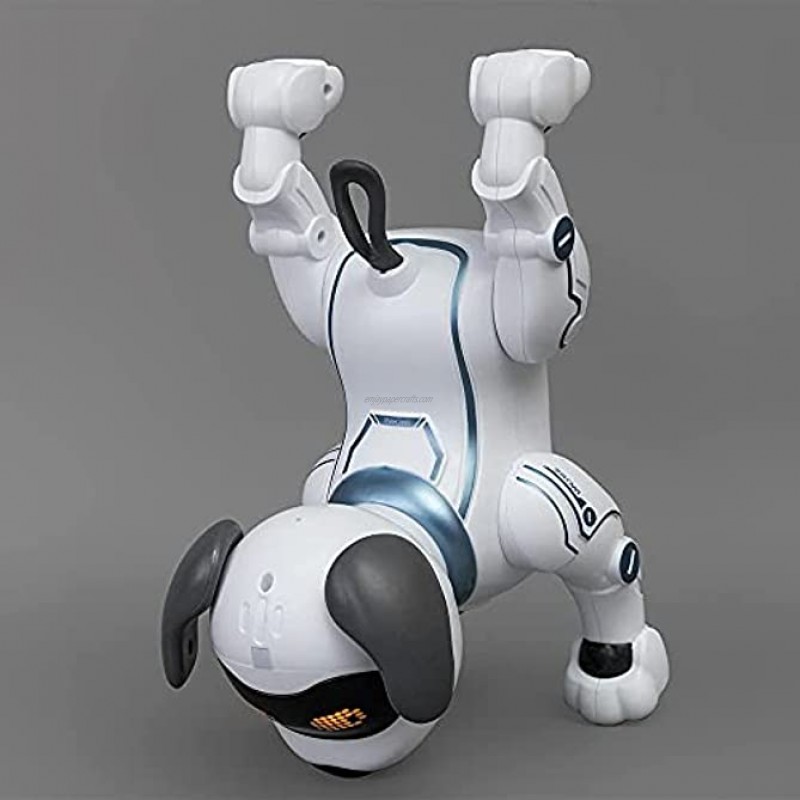 Duplozigger Robot Dog Toys for Kids Remote Control Dog Robot Dog Toy Voice Control Toys Upside Down Pushing Dancing Robot Programmable Robot with Sound,Gift for 3+ Kids,Dog Toys for Boys