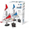 PLAYSTEAM Mini Voyager 280 RC Controlled Wind Powered Sailboat in Red 14" Tall