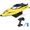 RC Boats Remote Control Boats for Pools and Lakes 30+KM H Speed Fast Race Boats for Kids and Adults 4 Channel 2.4GHz Remote Control and Rechargeable Boat Battery