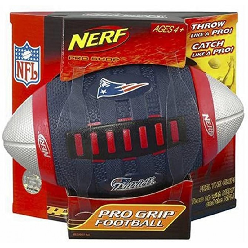 Hasbro Nerf NFL Pro Grip Football New England Patriots
