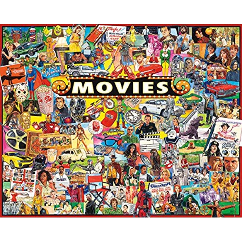 White Mountain Puzzles The Movies 1000 Piece Jigsaw Puzzle