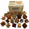 Joyeee 3D Wooden Brain Teaser Puzzle Diamond Cube Interlocking Jigsaw Puzzles for Teens and Adults #2 Challenge Your Logical Thinking Ideal Gift and Decoration Idea Set of 18