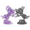 3D Crystal Puzzle Disney Minnie & Mickey Black Purple: 68 Pcs