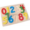 Fancyes Wooden Number Puzzle for Toddlers 0-9 Puzzles Board for Preschools Boys and Girls