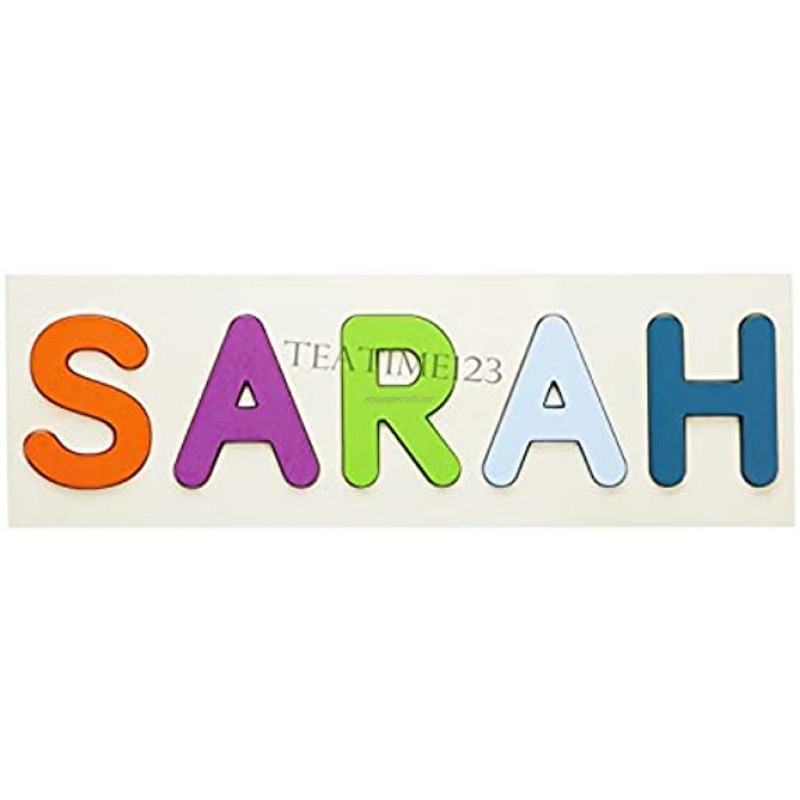 Personalized Wooden Name Puzzles for Toddlers Kids Choose Up to 10 Letters Custom Early Learning Toys for Baby Boy & Baby Girl Educational Wooden Toys