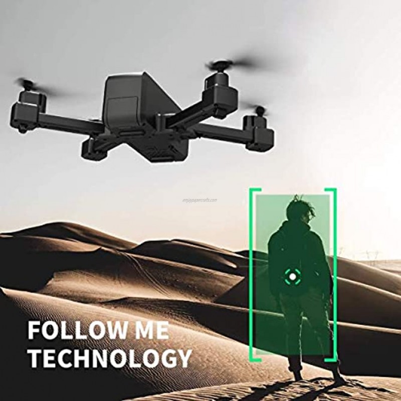 HR H5 GPS Drone With 1080P HD Camera,Foldable Portable Quadcopter With Auto Return Home,Custom Flight Path,Follow Me,Long Control Range,Drones For Adults Kids And Beginners