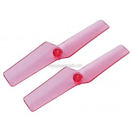 Rakonheli 42mm Transparent Plastic Tail Blade 0.8mm Shaft Red Blade Nano CPX CP S mSR S