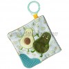 Mary Meyer Crinkle Teether Toy with Baby Paper and Squeaker 6 x 6-Inches Yummy Avocado 44141