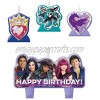 amscan Disney Descendants 2 Birthday Candle Set Purple Green Blue