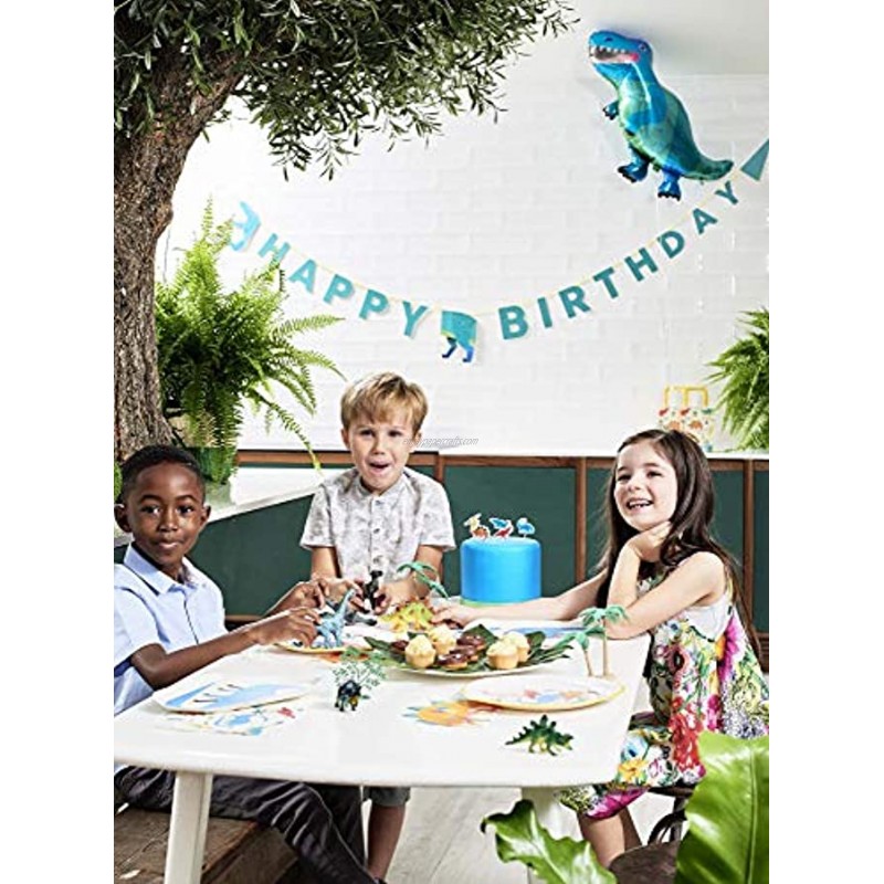 Talking Tables Dino Dinosaur Birthday Candle Cake Toppers Pack of 5 Wax Height 3cm 1 Mixed colors
