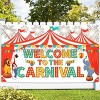 Welcome To The Carnival Banner Backdrop 72x44 Inch | Carnival Banner for Carnival Theme Party Decorations | Carnival Decorations for Birthday Party | Welcome Carnival Sign for Carnival Decorations