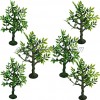 6 Pieces 6 inch Model Trees Figurines with Base
