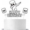 DJ Mask Birthday Cake Topper for Marshmallow