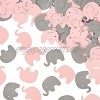 600 Pieces Elephant Confetti Elephant Paper Cutouts Elephant Table Party Confetti for Baby Shower Birthday Party Wedding Elephant Theme Party Decorations Pink and Gray