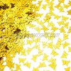 Gold Butterfly Party Table Confetti Wedding Anniversary Birthday Mothers Day Party Foil Metallic Sequin Confetti Engagement Bridal Shower Bachelorette Party Sprinkle Scatter Confetti Decoration 60g