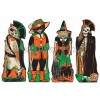 Beistle 01181 Vintage Halloween Fanci-Dress Cutouts 4 Piece Multicolored