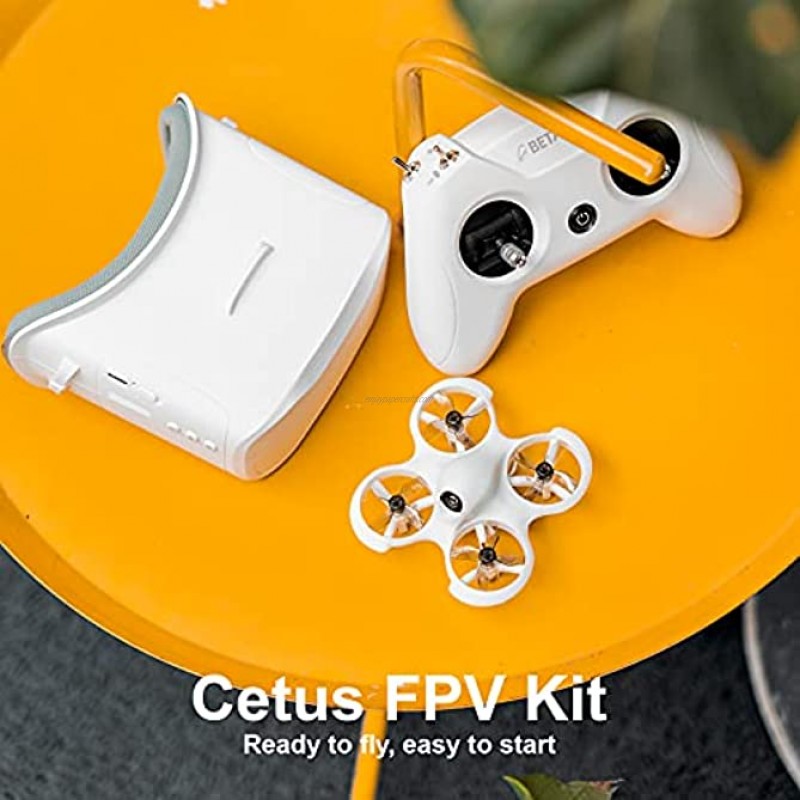 BETAFPV Cetus FPV RTF Drone Kit for Brushed Racing Drone from Player-to-pilot with LiteRadio 2 SE Remote and VR02 FPV Goggles Drone Kit Learning Freestyle | Self Protection |3 Flight Model