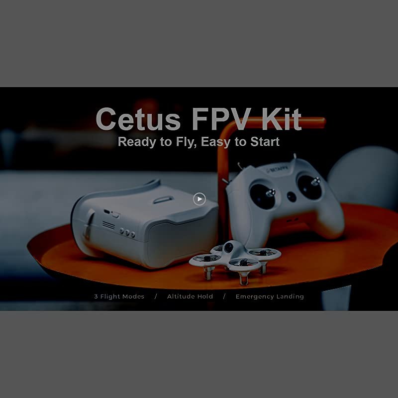 BETAFPV Cetus FPV RTF Drone Kit for Brushed Racing Drone from Player-to-pilot with LiteRadio 2 SE Remote and VR02 FPV Goggles Drone Kit Learning Freestyle | Self Protection |3 Flight Model