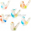 Bird Water Whistles Porcelain Bird Water Whistle Colorful Ceramic Bird Whistles Toys for Kids Birthday Gift Easter Gift