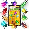 Glow Critters For Halloween Party Favor Glow in the Dark Party Toys Set for Kids Trick or Treating Goodie Supplies School Classroom Game Prizes 24 Fake Bugs and 34 Mini Glow Sticks
