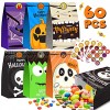 Halloween Treat Bags Party Favors 60 Pcs Kids Halloween Goodie Bags for Trick or Treat Paper Goody Bags Bulk for Treats Snacks Halloween Candy Bags Party Supplies for Classroom Prizes