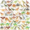 Prextex Box of Mini Dinosaur Toys 72 Count Best for Dinosaur Party Favors Cake Toppers Easter Eggs Filler