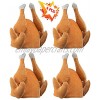 4 PCS Thanksgiving Roasted Turkey Hat for Adults Women Men Thanksgiving Gift Funny Family Party Decor