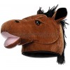 Plush Horse Head Hat Party Accessory 1 count 1 Pkg
