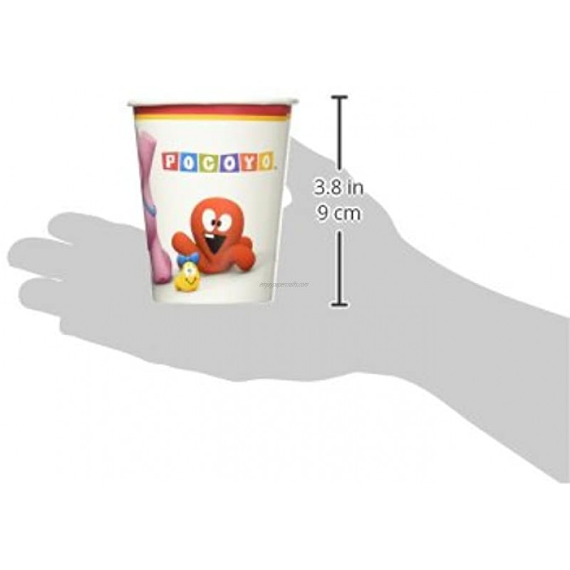 Birthday Express Pocoyo Party Supplies 9 oz. Paper Cups for 8
