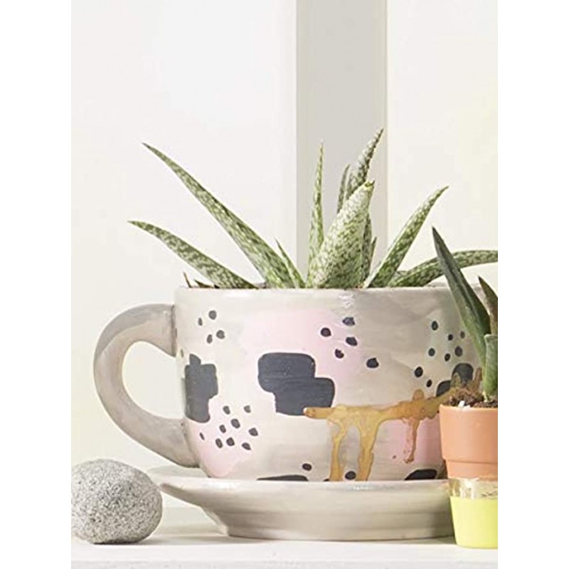 DIY Teacup Planter with Saucer Makes 6 Ceramic Crafts and Kids Do it Yourself Projects
