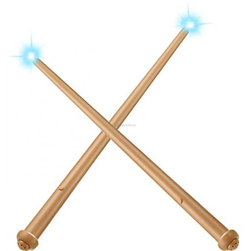 Gejoy 2 Piece Light-up Wand Magic Light and Sound Toy Wizard Wands for Cosplay