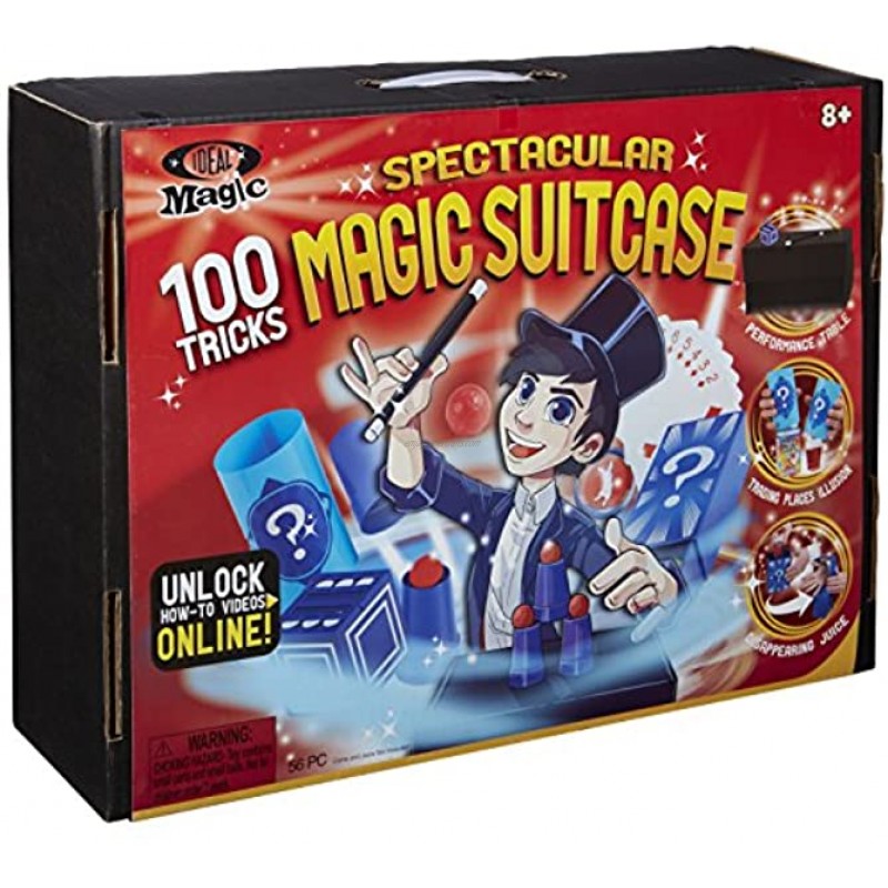 Ideal Magic Spectacular Magic Suitcase 100 Tricks Kids Magic Set