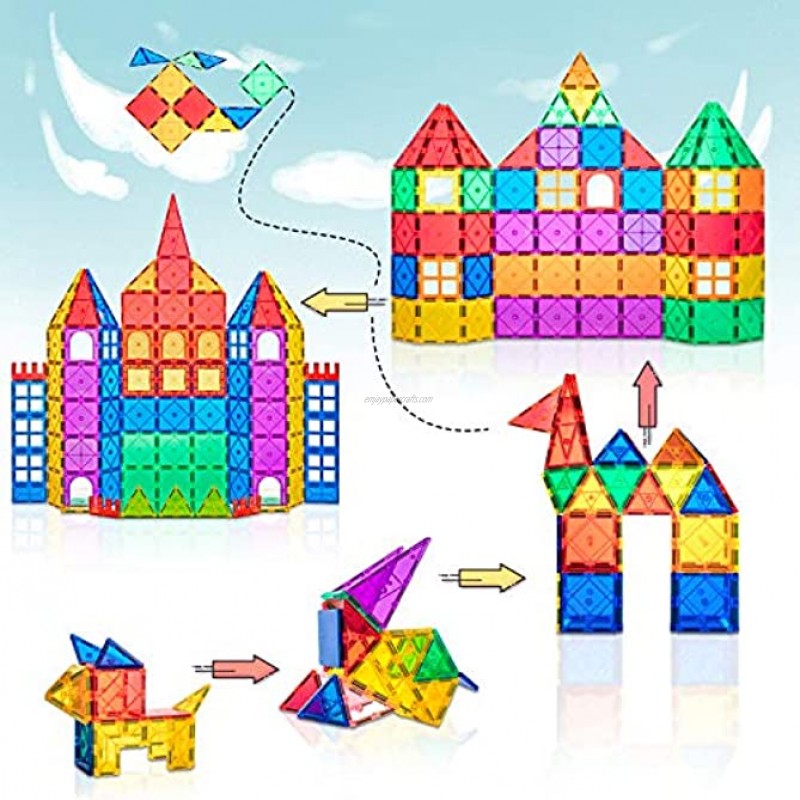 Magnet Toys for 3 Year Old Boys and Girls Magnetic Blocks Building Tiles STEM Learning Toys Montessori Toys for Toddlers Kids