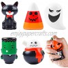 FUNNISM 6 Pack Halloween Slow Rising Squishy Toys,6 Halloween Themed Designs Stress Relief Toys for Kids,Classroom Prizes,School Game,Goodie Bag Filler,Trick or Treat Halloween Party Favors Gifts Toys