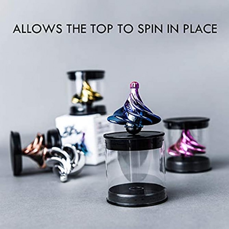 Spinning Top Airflow Spinning Gyro ,Gift for Kids & Adults ，Desktop Gyro Stress Relief Toy Great Party Favors or Office Decor red