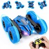 Remote Control Car 4WD 2.4GHz Fast RC Stunt Cars for Boys Age 3 4 5 6 7 360°Double Sided Rotating RC Car for Boy Toy with Headlights Music Remote Control Flip Car for Age 8-12 Kids Boy