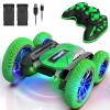 Wsiyen Remote Control Car RC Cars Double Sided Fast Stunt Car Kids Toys with 2 Rechargeable Battery LEDs,360° Flips,4WD,All Terrain Tires,Cool Birthday Gifts for Boys Girls Age 6 7 8 9-14 Year Old