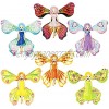 6 Pieces Magic Fairy Flying Butterfly Rubber Band Powered Butterfly Wind up Butterfly Toy for Surprise Gift or Birthday Anniversary Wedding Christmas Surprise Gift