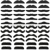 48 pcs Novelty Fake Mustaches,Mustache Party Supplies,Novelty Artificial Mustaches for Birthday,Halloween,Party Supplies,Masquerade,Black