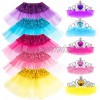 Princess Dress up Accessories 10 Pieces Girl Gift Set Tutu Dress up Toy Play Party Favors Costume for Girls