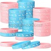 Gender Reveal Bracelets Team Boy Silicone Wristbands and Team Girl Rubber Bracelets for Gender Reveal Ideas Party Supplies Decorations 60