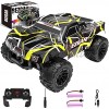 BEZGAR TS201 Toy Grade 1:20 Remote Control Cars 2WD,15 Km h All Terrains Offroad Remote Control Monster Truck Rc Racing Car with 2 Rechargeable Batteries,Holiday Xmas Gift for Boys Kids,Adults