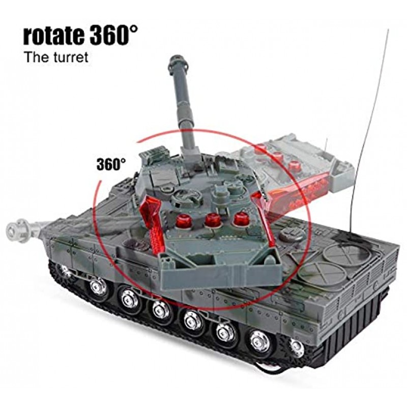 RC Tank Remote Control Mini RC Model Tank Toy 4 Channels Simulation Tank Battle Toy Tanks Kids Children Gift