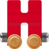 Maple Landmark NameTrain Bright Letter Car H Made in USA Red